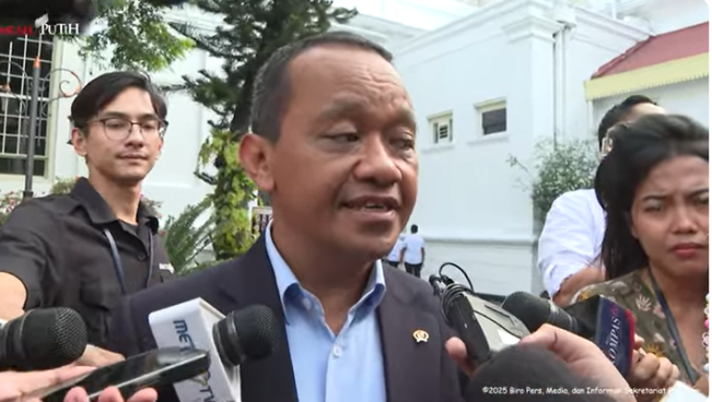 Menteri ESDM Bahlil Lahadalia/Foto: YouTube Setpres 